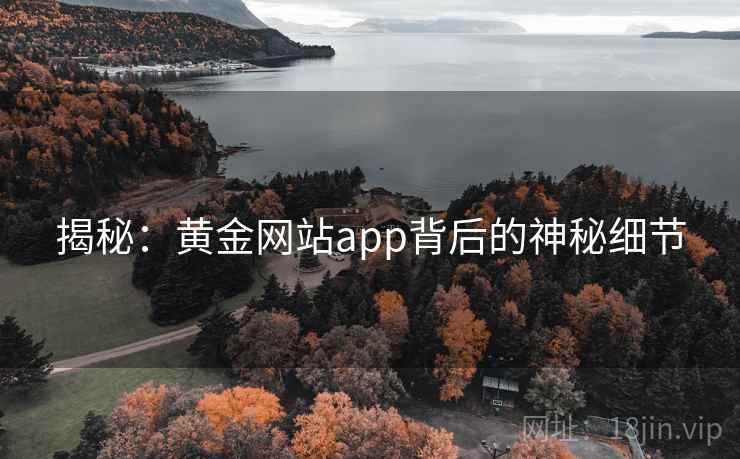 揭秘：黄金网站app背后的神秘细节  第2张